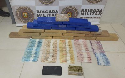 5º BPCHQ DA BRIGADA MILITAR PRENDE INDIVÍDUO COM 15KG DE MACONHA EM SLS