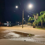 LAGOA BAIXOU DURANTE A MADRUGADA EM SÃO LOURENÇO E REVELA ESTRAGOS