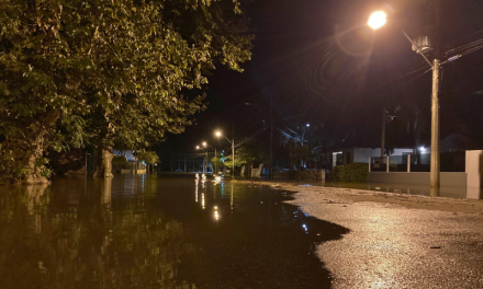 LAGOA DOS PATOS SE MANTEVE ACIMA DOS 2,80 EM SÃO LOURENÇO DO SUL, NESTA MADRUGADA, 16