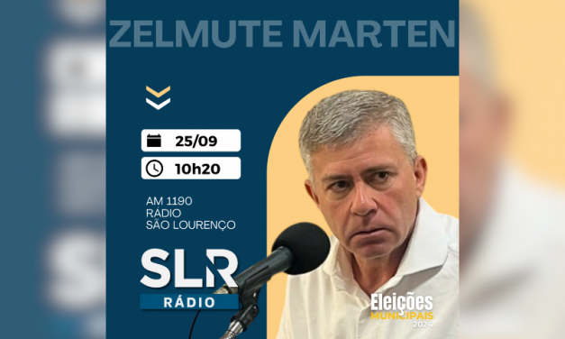 ELEIÇÕES 2024: O SLR RÁDIO RECEBE O CANDIDATO ZELMUTE MARTEN