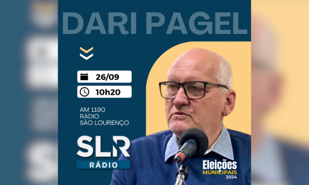 ELEIÇÕES 2024: O SLR RÁDIO RECEBE O CANDIDATO DARI PAGEL