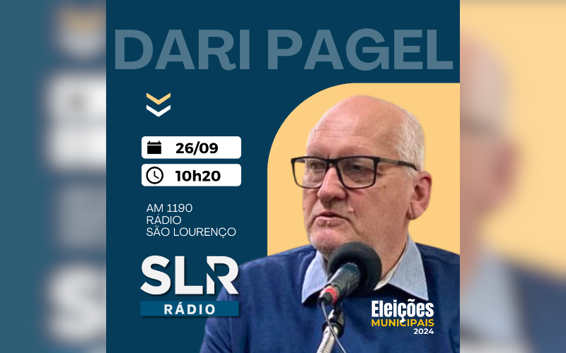 ELEIÇÕES 2024: O SLR RÁDIO RECEBE O CANDIDATO DARI PAGEL