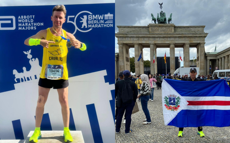 LUCAS BERGMANN NA 50ª MARATONA DE BERLIM, ALEMANHA