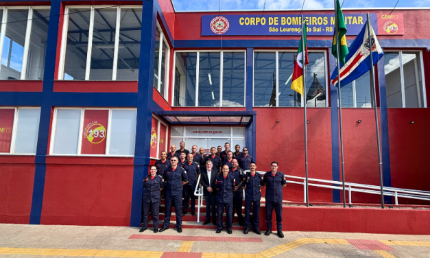 A INAUGURAÇÃO DO QUARTEL DE BOMBEIROS DE SÃO LOURENÇO DO SUL