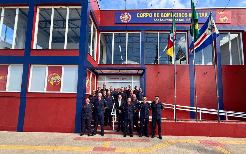 A INAUGURAÇÃO DO QUARTEL DE BOMBEIROS DE SÃO LOURENÇO DO SUL