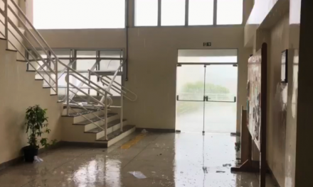 TEMPESTADE E GRANIZO NO CAMPUS DA FURG, EM RIO GRANDE