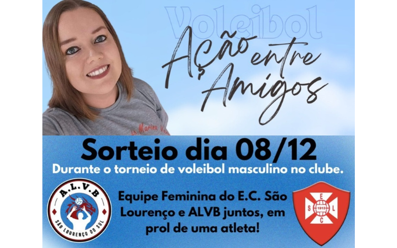 NESTE DOMINGO, 8: TORNEIO DE VÔLEI BENEFICENTE EM PROL DA CIRURGIA DE GISELE BARTZ