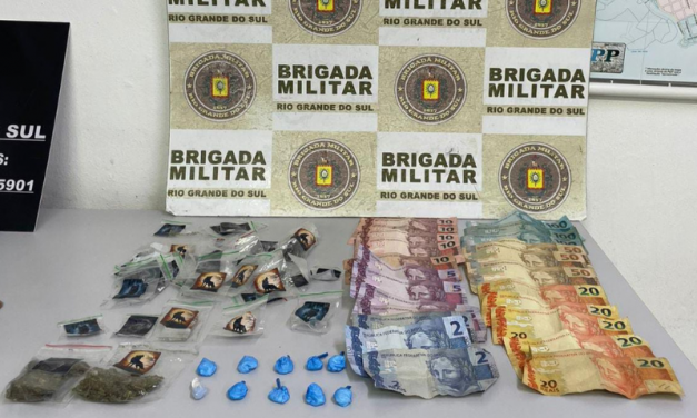 BRIGADA MILITAR PRENDE INDIVÍDUO POR TRÁFICO DE DROGAS, NA NOVA ESPERANÇA