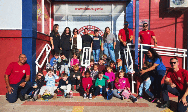 CORPO DE BOMBEIROS DE SLS RECEBEU A VISITA DE ESCOLA DO TURUÇU
