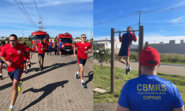 CORPO DE BOMBEIROS DE SLS REALIZA TESTE DE APTIDÃO FÍSICA