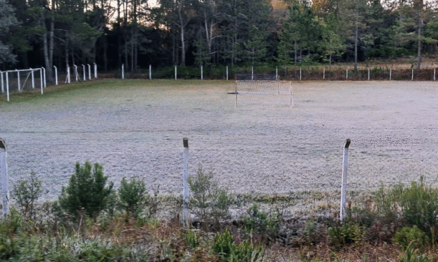 O FRIO E A GEADA NESTA MANHÃ, NO CAMPO DO BOA VISTA