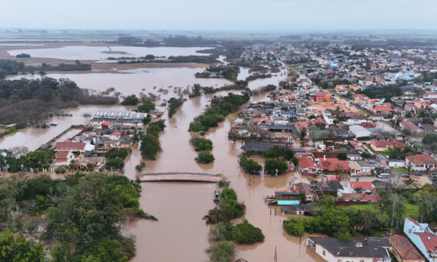 IMAGENS AÉREAS MOSTRAM O IMPACTO DA INUNDAÇÃO EM SÃO LOURENÇO DO SUL