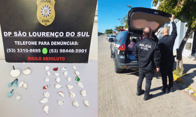 POLÍCIA CIVIL PRENDE DOIS JOVENS LIGADOS À FACÇÃO COM 33 PORÇÕES DE COCAÍNA