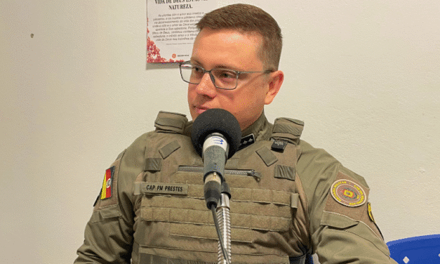 BOAS-VINDAS AO NOVO COMANDANTE DA BRIGADA MILITAR EM SLS: CAPITÃO GUILHERME PRESTES