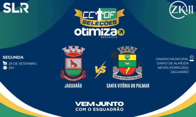 CLÁSSICO DAS FRONTEIRAS: JAGUARÃO E SANTA VITÓRIA DO PALMAR DUELAM NESTA SEGUNDA, 29