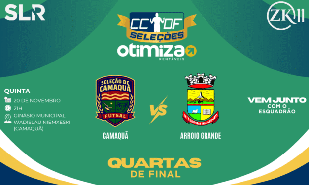 PRESSÃO MÁXIMA NESTA QUINTA: CAMAQUÃ E AG DUELAM PELA ÚLTIMA VAGA ÀS SEMIFINAIS DA ‘COPA DAS COPAS’