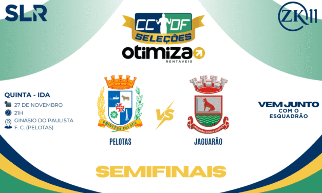 É GUERRA: PELOTAS E JAGUARÃO MEDEM FORÇAS NO PAULISTA NO JOGO DE IDA DA SEMI – TORCIDA, CHEGOU A HORA DE LOTAR O GINÁSIO!