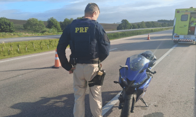 JOVEM DE 21 ANOS MORRE EM ACIDENTE COM MOTO NA BR-116, EM SÃO LOURENÇO DO SUL