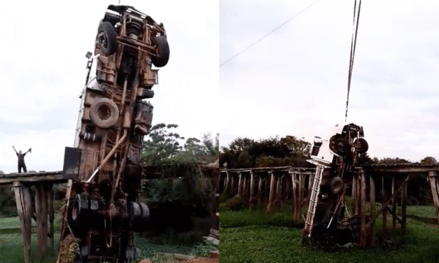 APÓS QUEDA EM DEZEMBRO, CAMINHÃO É FINALMENTE RETIRADO DE PONTE EM SANTA ISABEL