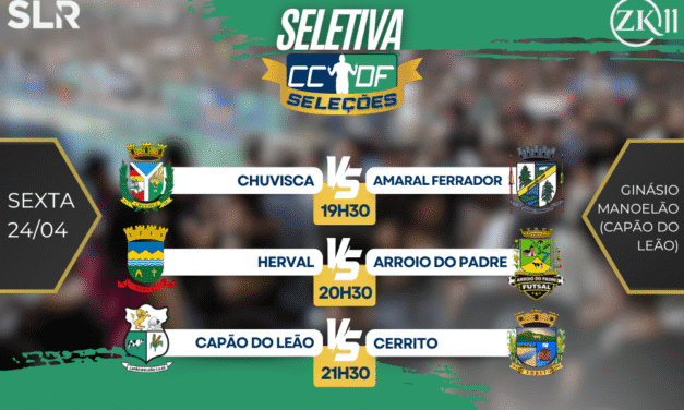 COMEÇA A SELETIVA DA CCDF SELEÇÕES 2026; LINK PARA ASSISTIR AO VIVO JÁ ESTÁ LIBERADO