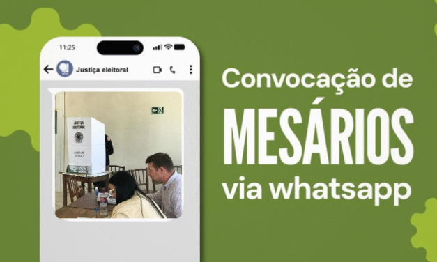 CARTÓRIO ELEITORAL INICIA CONVOCAÇÃO DE MESÁRIOS POR WHATSAPP PARA AS ELEIÇÕES 2026