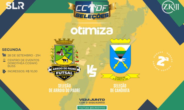 A CCDF SELEÇÕES CHEGA, PELA PRIMEIRA VEZ, A ARROIO DO PADRE!